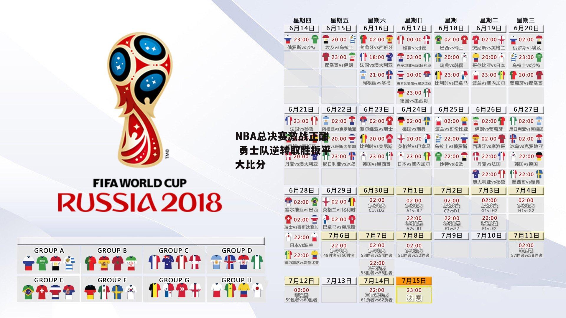 NBA总决赛激战正酣 勇士队逆转取胜扳平大比分